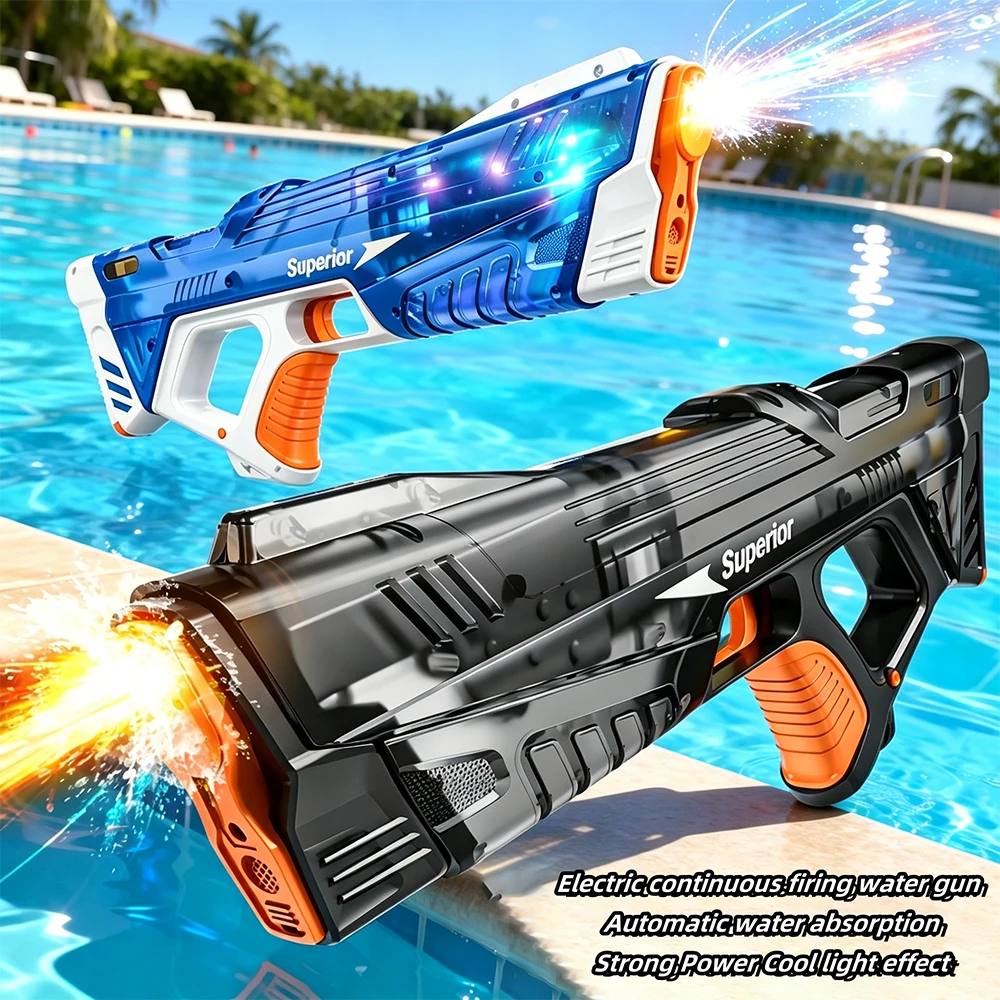 Electric Water Gun for Kids Long Range Powerful Squirt Guns Battery Automatic Water Blaster Summer Outdoor Beach Party Toy Gift
Electric Water Gun for Kids Long Range Powerful Squirt Guns Battery Automatic Water Blaster Summer Outdoor Beach Party Toy Gift