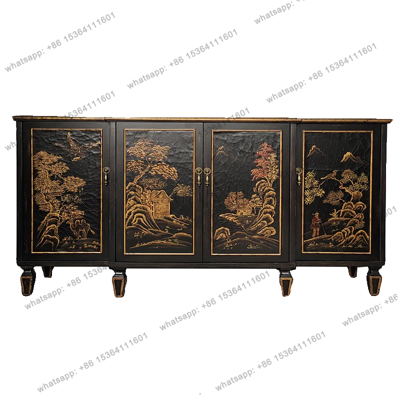 American retro entrance cabinet Solid wood European cabinet Storage living room classical decorative cabinet
American retro entrance cabinet Solid wood European cabinet Storage living room classical decorative cabinet