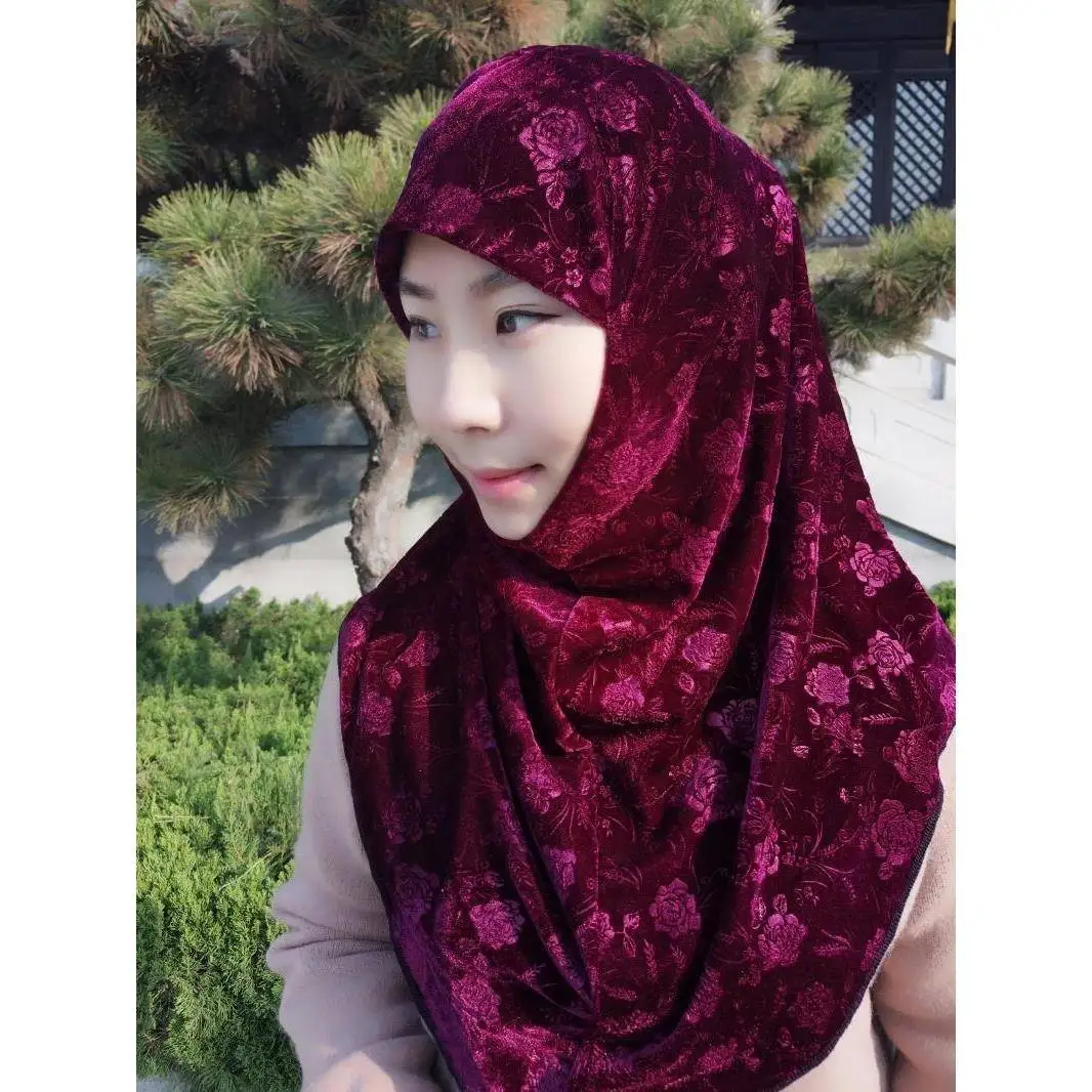 Soft Velvet Printed Long One‑Piece Hijab For Women Islamic Full Head Wrap Turban Muslim Casual Prayer Scarf
Soft Velvet Printed Long One‑Piece Hijab For Women Islamic Full Head Wrap Turban Muslim Casual Prayer Scarf