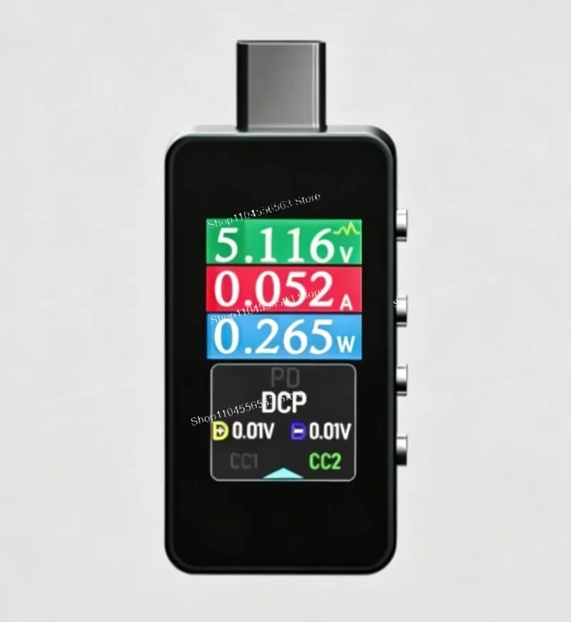 RK-C1 Fast Charging Tester – Color Screen with Gravity Rotation, 8A USB Voltage Current Meter
RK-C1 Fast Charging Tester – Color Screen with Gravity Rotation, 8A USB Voltage Current Meter