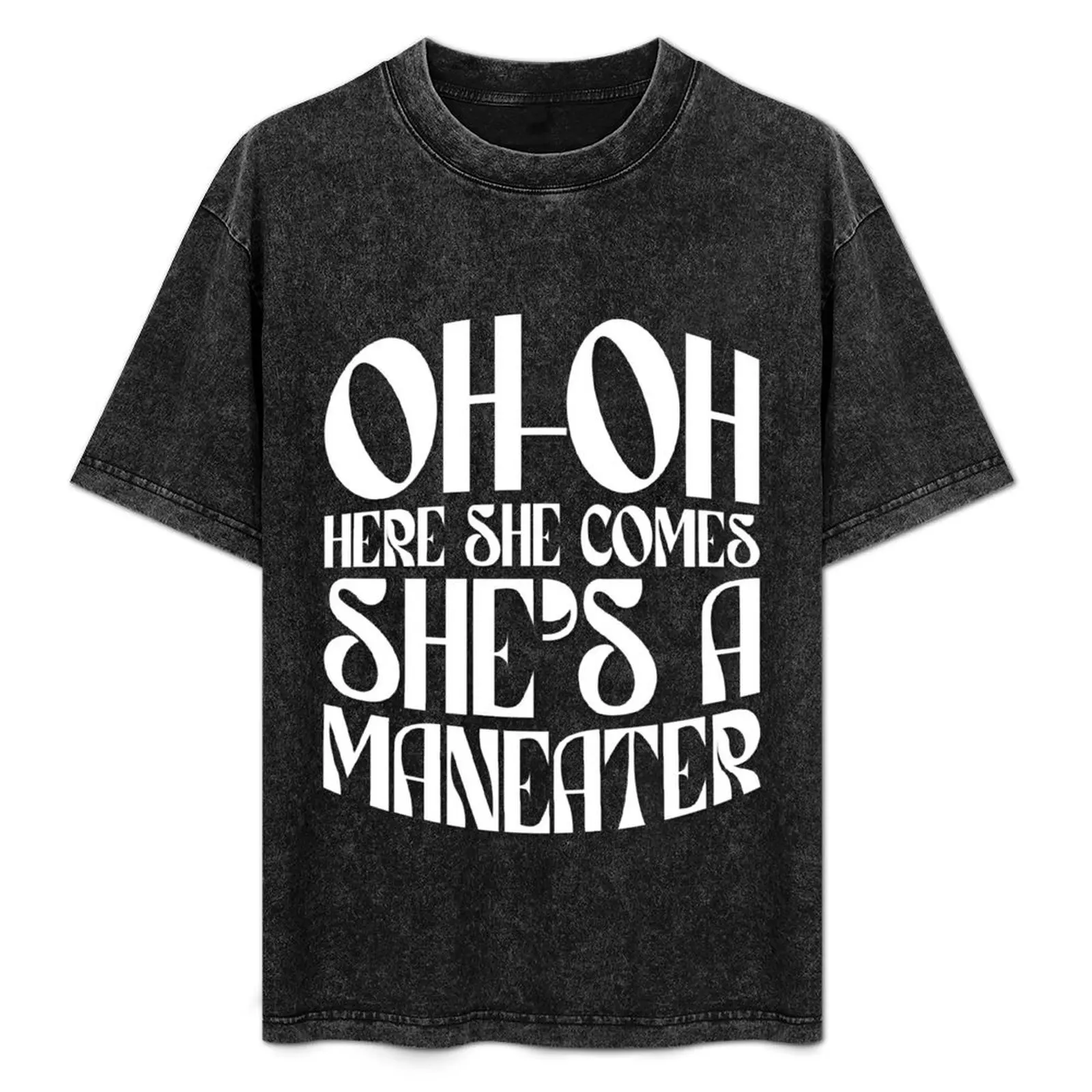 Maneater II (white) T-Shirt Minimalist Casual Short Sleeve Top
Maneater II (white) T-Shirt Minimalist Casual Short Sleeve Top