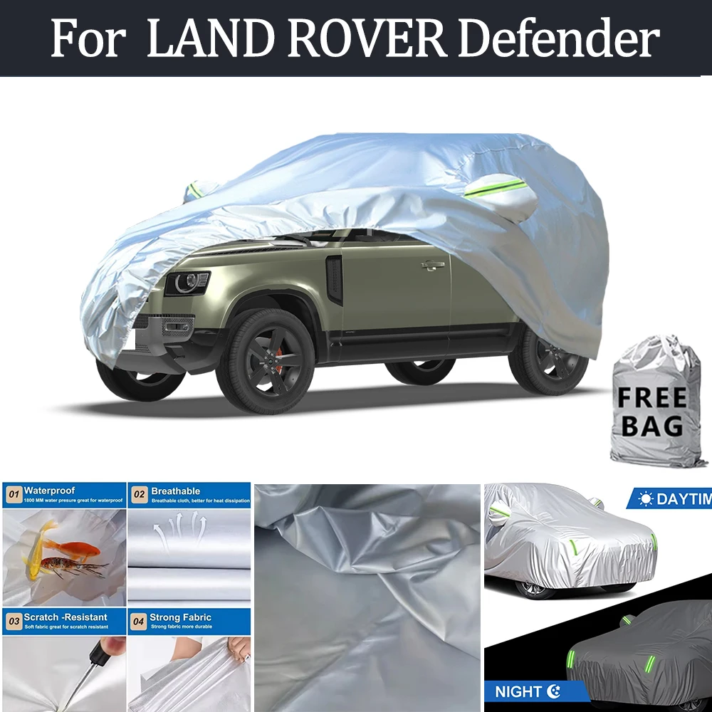 For LAND ROVER Defender Car Cover Outdoor Protection Covers Snow Sunshade Waterproof Dustproof Exterior UV Car Accessories
For LAND ROVER Defender Car Cover Outdoor Protection Covers Snow Sunshade Waterproof Dustproof Exterior UV Car Accessories