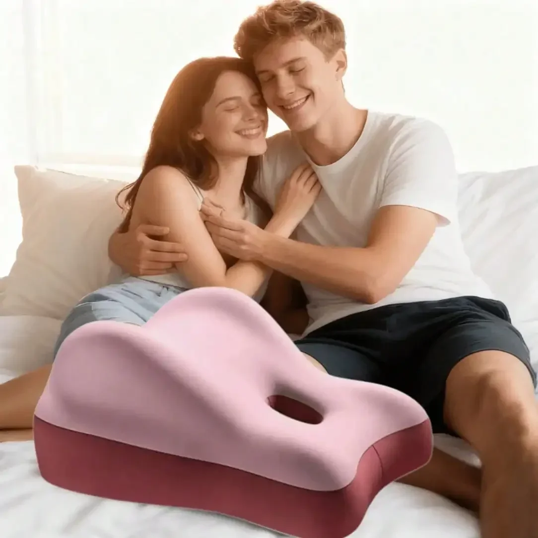 Couple's Memory Foam Wedge-Shaped Pillow, Couple's Seat Pillow, Multifunctional Couple's Backrest Pillow Low Hip Pad, 3D Memory
Couple's Memory Foam Wedge-Shaped Pillow, Couple's Seat Pillow, Multifunctional Couple's Backrest Pillow Low Hip Pad, 3D Memory