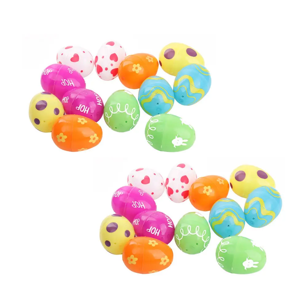 24 Pcs DIY Toys Egg Decorations Colorful Hanging Plastic Eggs Fillers for Kids Decorating Fillable Twisting
24 Pcs DIY Toys Egg Decorations Colorful Hanging Plastic Eggs Fillers for Kids Decorating Fillable Twisting