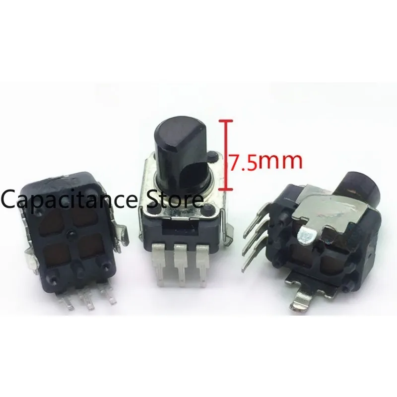 5PCS RK09 potentiometer B10K vertical 3-pin shank length 7.5mm half shaft with midpoint
5PCS RK09 potentiometer B10K vertical 3-pin shank length 7.5mm half shaft with midpoint