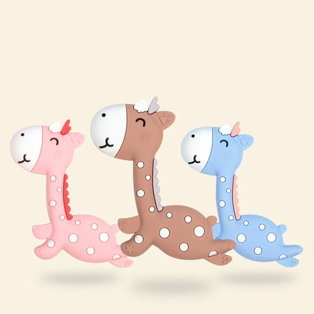 Giraffe Baby Silicone Teether For Infants Toddlers Chew Resistant Animal Shape Sensory Development Baby Teether
Giraffe Baby Silicone Teether For Infants Toddlers Chew Resistant Animal Shape Sensory Development Baby Teether