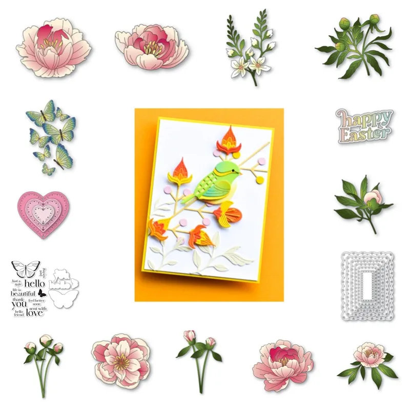 2025 Gentle Peony Bloom Graceful Flowers Metal Cutting Dies Silicone Stamps Scrapbooking Stencil Photo Album Card DIY Paper
2025 Gentle Peony Bloom Graceful Flowers Metal Cutting Dies Silicone Stamps Scrapbooking Stencil Photo Album Card DIY Paper