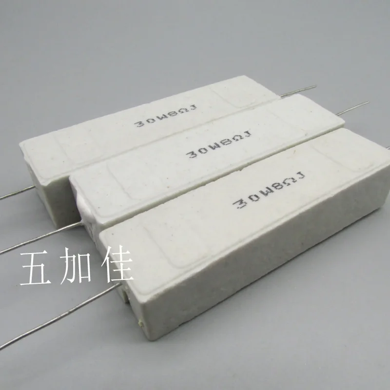 5-30pcs high-power 30W8RJ 30W 8R 8 ohms 5% axial non inductive cement resistor
5-30pcs high-power 30W8RJ 30W 8R 8 ohms 5% axial non inductive cement resistor