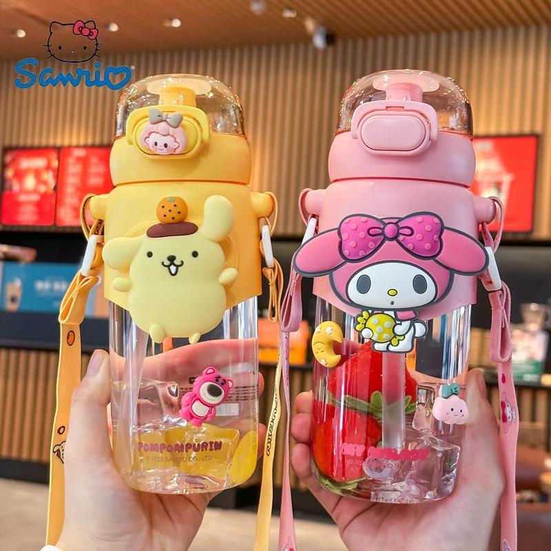 Новинка Sanrio аниме Kuromi Cinnamoroll Melody большая емкость бутылка для воды кавайная соломенная чашка Спортивная чайная кофейная чашка подарок для девочек
Новинка Sanrio аниме Kuromi Cinnamoroll Melody большая емкость бутылка для воды кавайная соломенная чашка Спортивная чайная кофейная чашка подарок для девочек