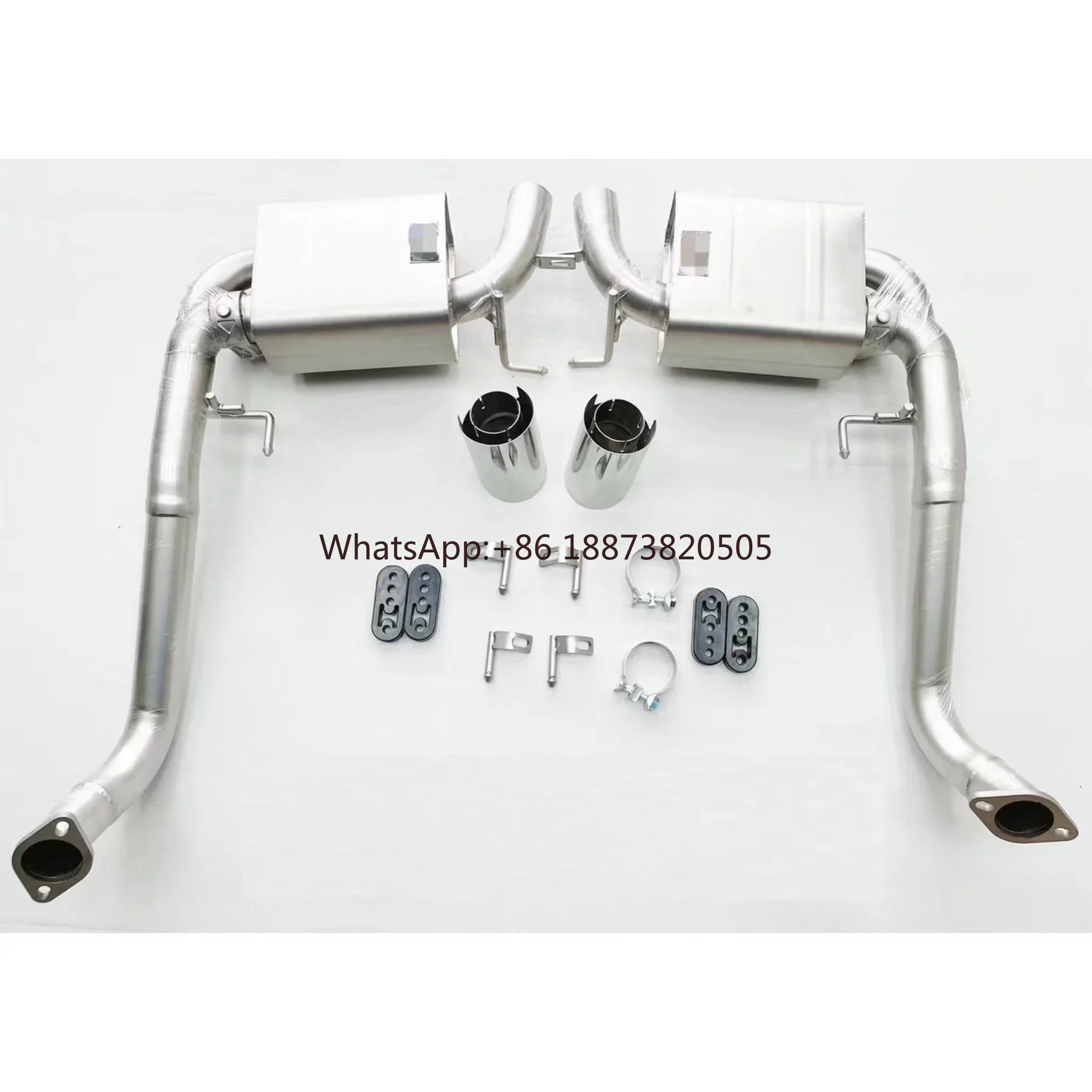 Modification valve sound wave catback muffler middle and rear exhaust pipe for Porsche 718 2.0T 2016-2020
Modification valve sound wave catback muffler middle and rear exhaust pipe for Porsche 718 2.0T 2016-2020