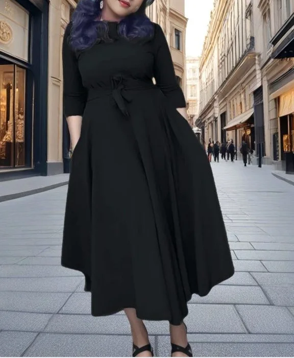 2025 Spring Women's New Fashion Lace-up Waist Large Size Swing African Long Dress Vestidos De Mujer
2025 Spring Women's New Fashion Lace-up Waist Large Size Swing African Long Dress Vestidos De Mujer