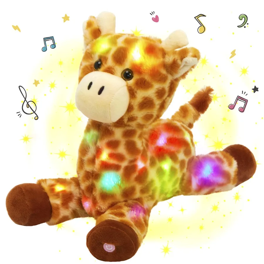 33cm Musical Giraffe Doll Plush Toys LED Light Birthday Halloween Gift Soft Stuffed Animals for Girls Pillow Kids Luminous Toy
33cm Musical Giraffe Doll Plush Toys LED Light Birthday Halloween Gift Soft Stuffed Animals for Girls Pillow Kids Luminous Toy