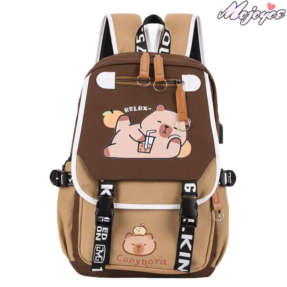 Capybara Cute Backpack with Pencil Case Kawaii Schoolbag Adjustable Strap Adorable Daypack Travel Backpack
Capybara Cute Backpack with Pencil Case Kawaii Schoolbag Adjustable Strap Adorable Daypack Travel Backpack