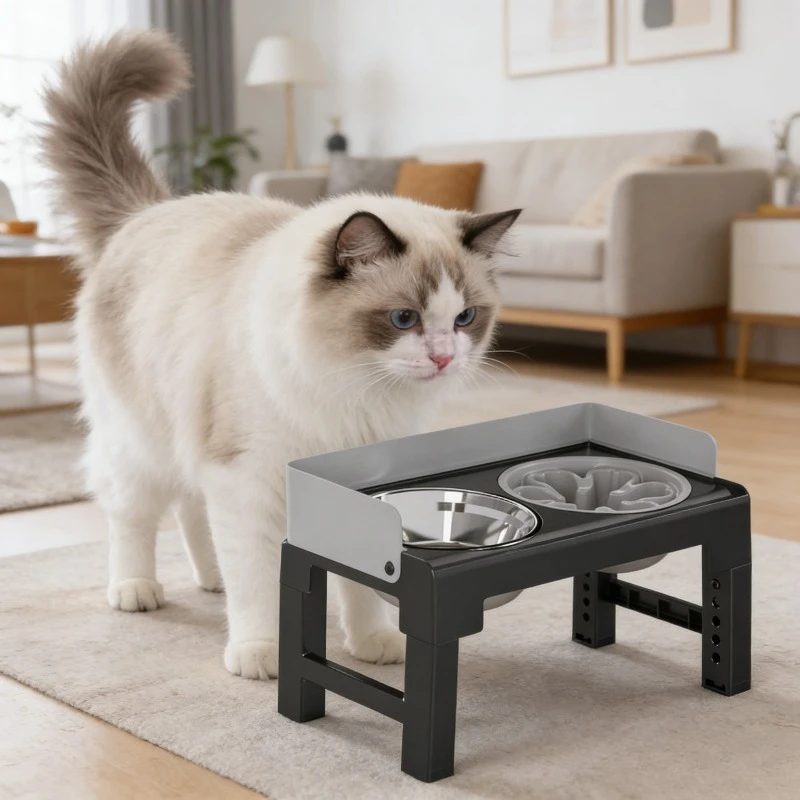Elevated Dog Bowls Foldable Height Adjustable Neck Care Anti-Splash Slow Feeder Double Stainless Steel Food Water Dishes
Elevated Dog Bowls Foldable Height Adjustable Neck Care Anti-Splash Slow Feeder Double Stainless Steel Food Water Dishes