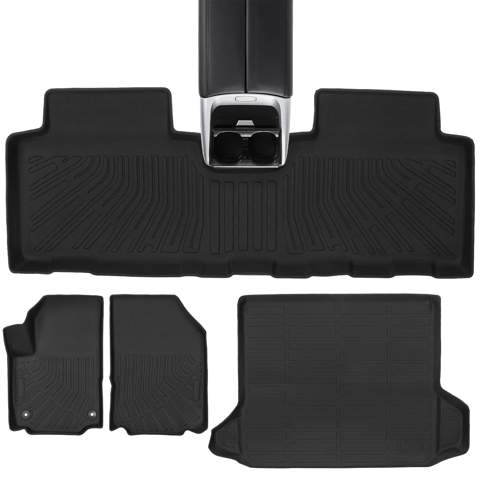 Protection Full Set Cargo Trunk Liner Set All Weather TPE Car Floor Mats for Chevy Equinox 2018-2024
Protection Full Set Cargo Trunk Liner Set All Weather TPE Car Floor Mats for Chevy Equinox 2018-2024