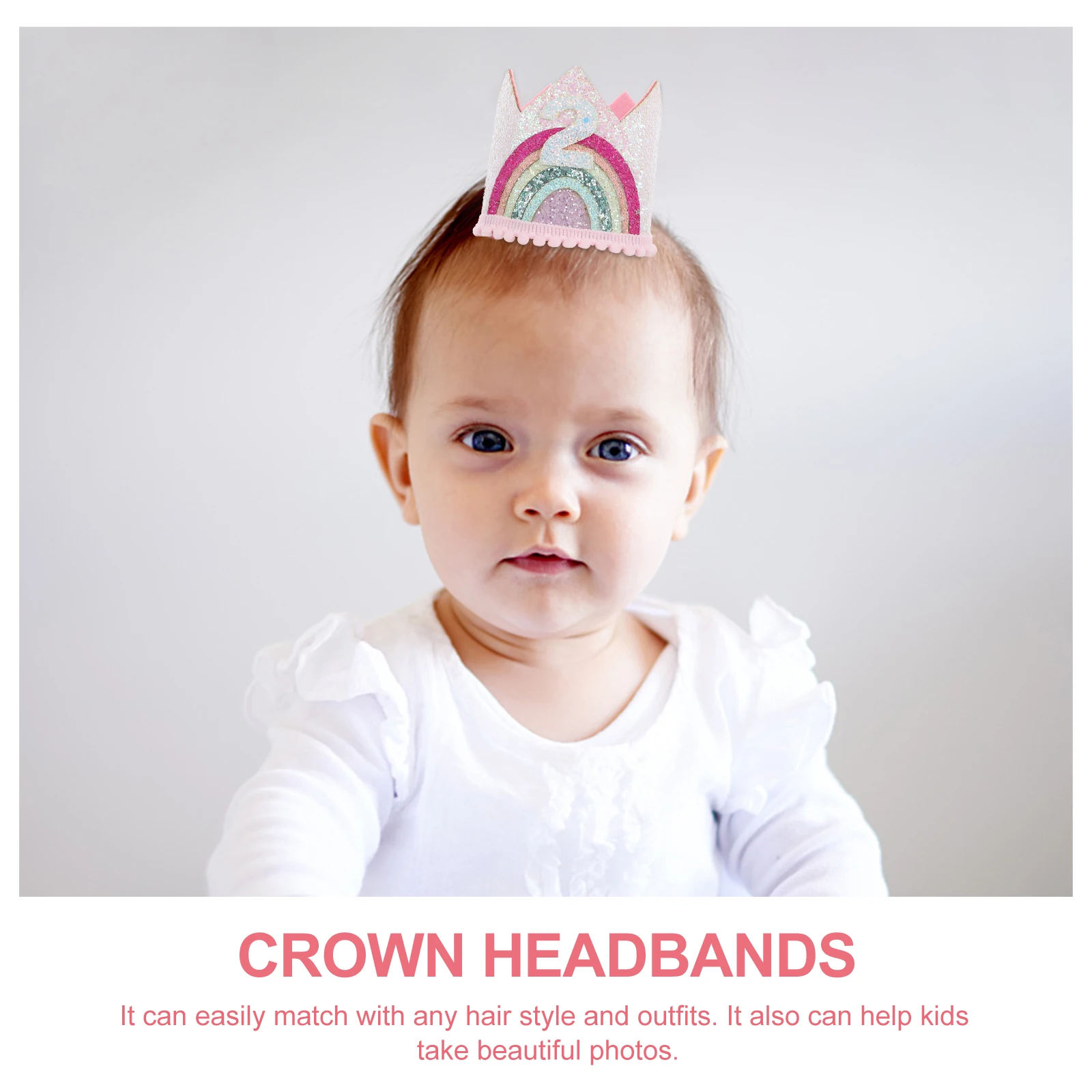 Rainbow Crown Hairband Party Hats Toddler Princess Geburtstagskrone Rosa Regenbogen Krobe Accessoires
Rainbow Crown Hairband Party Hats Toddler Princess Geburtstagskrone Rosa Regenbogen Krobe Accessoires