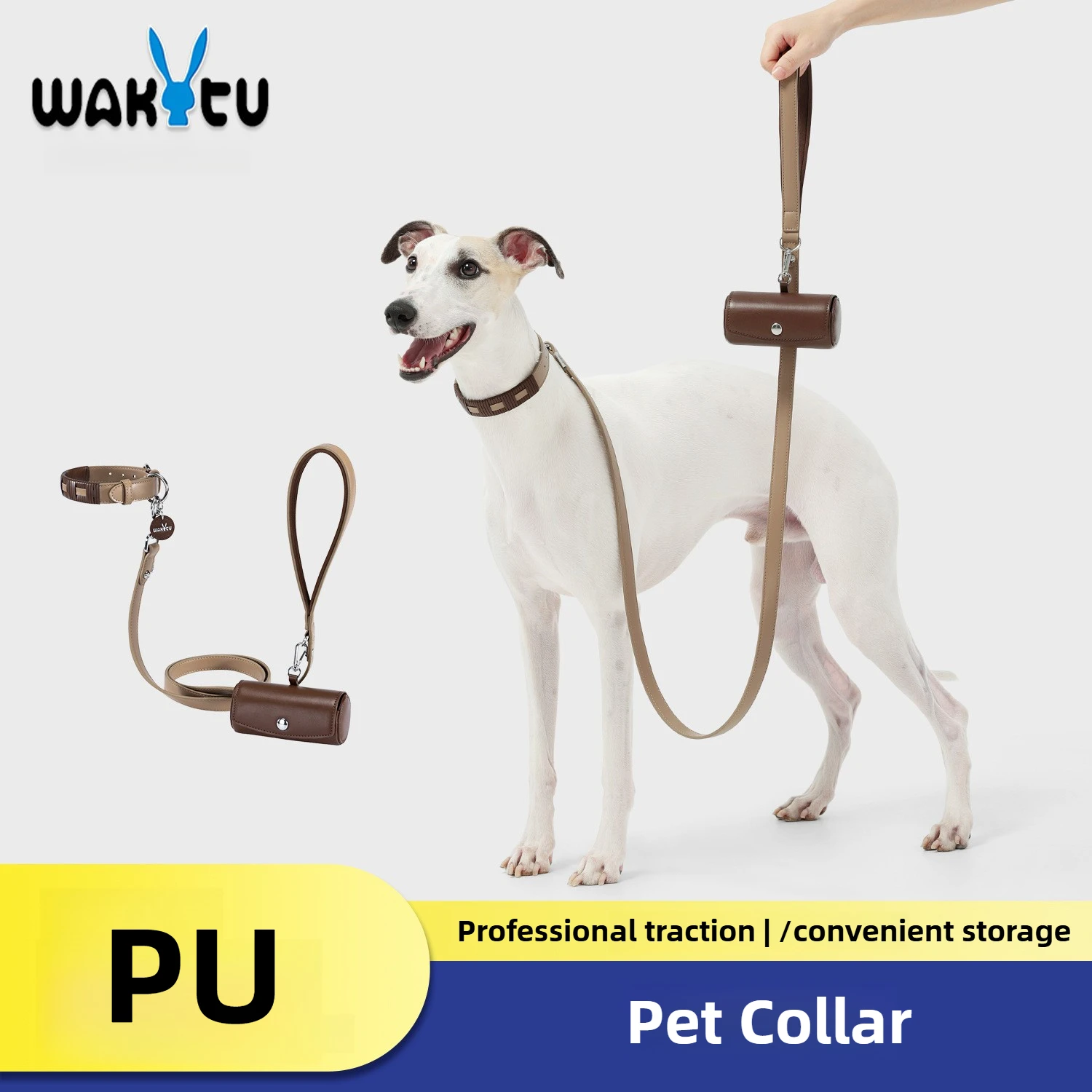 Wakytu Dog PU Collar Puppy Medium and Large Dog Pet Supplies Teddy Traction Explosion-proof Pet Collar Harnesses Leads for Dogs
Wakytu Dog PU Collar Puppy Medium and Large Dog Pet Supplies Teddy Traction Explosion-proof Pet Collar Harnesses Leads for Dogs