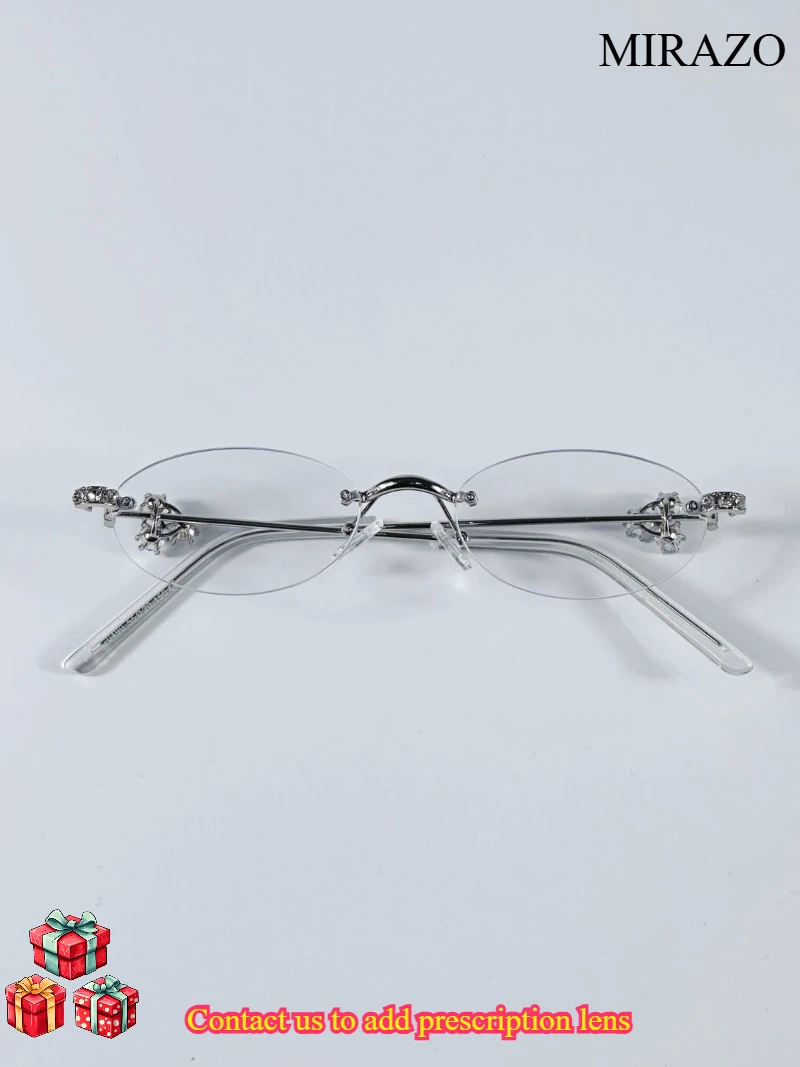 Luxury Oval Rimless Diamond Sunglasses Women Fashion Personality Cut Edge Frameless Small Sun Glasses UV400 Man Shades
Luxury Oval Rimless Diamond Sunglasses Women Fashion Personality Cut Edge Frameless Small Sun Glasses UV400 Man Shades