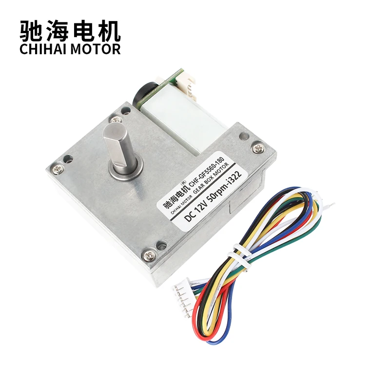 CHF-GF5560-180ABHL Ultra-thin Motor DC12V 6V 100rpm 5RPM High Torque Self-Locking Worm Gear 180 Motor With 11PPR Encoder
CHF-GF5560-180ABHL Ultra-thin Motor DC12V 6V 100rpm 5RPM High Torque Self-Locking Worm Gear 180 Motor With 11PPR Encoder