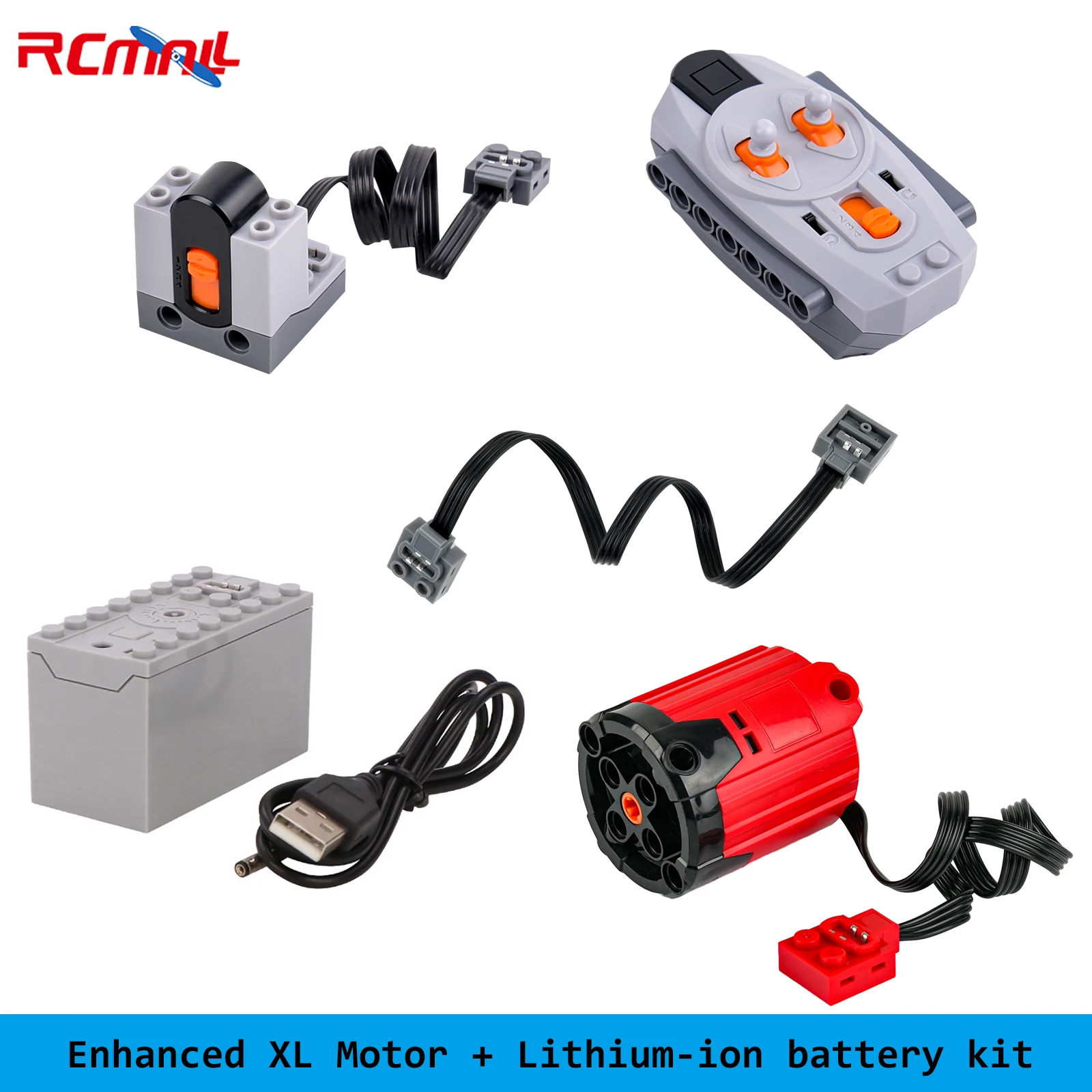 Enhanced XL Motor + Lithium-ion Battery Building Blocks Power Functions Parts Infrared Remote Control Receiver Kit for Legoeds
Enhanced XL Motor + Lithium-ion Battery Building Blocks Power Functions Parts Infrared Remote Control Receiver Kit for Legoeds