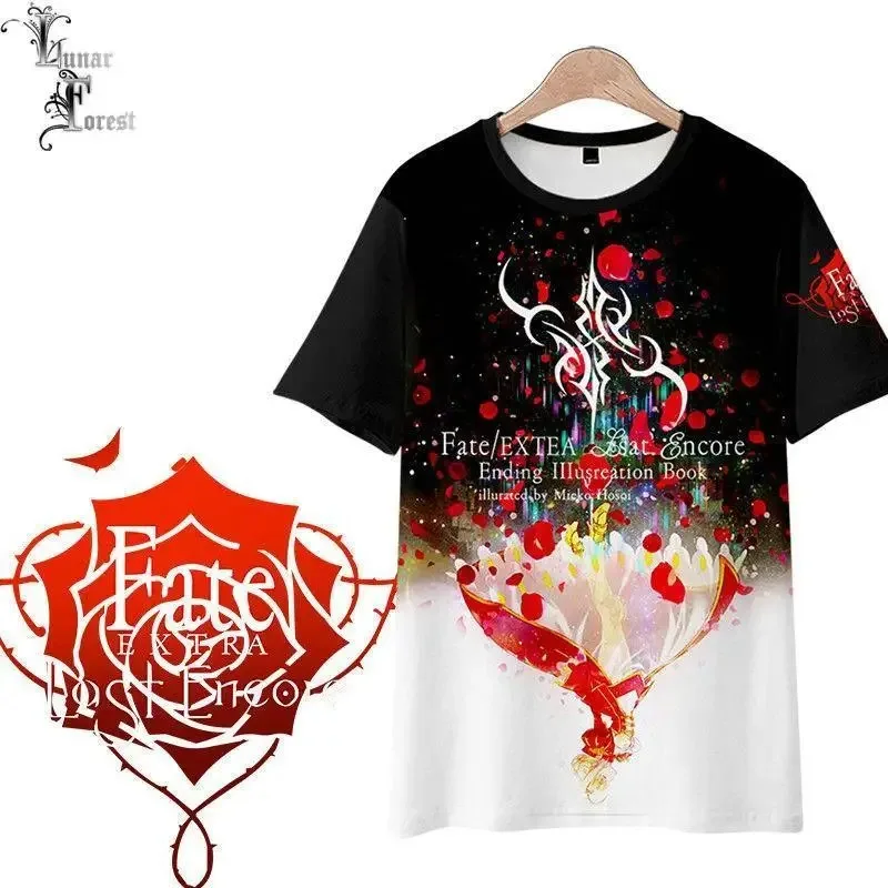 Fate/Extra Latest Print Encore T-shirt Summer Fashion Round Neck Short Sleeve Popular Anime Japanese Game Streetwear 2024
Fate/Extra Latest Print Encore T-shirt Summer Fashion Round Neck Short Sleeve Popular Anime Japanese Game Streetwear 2024