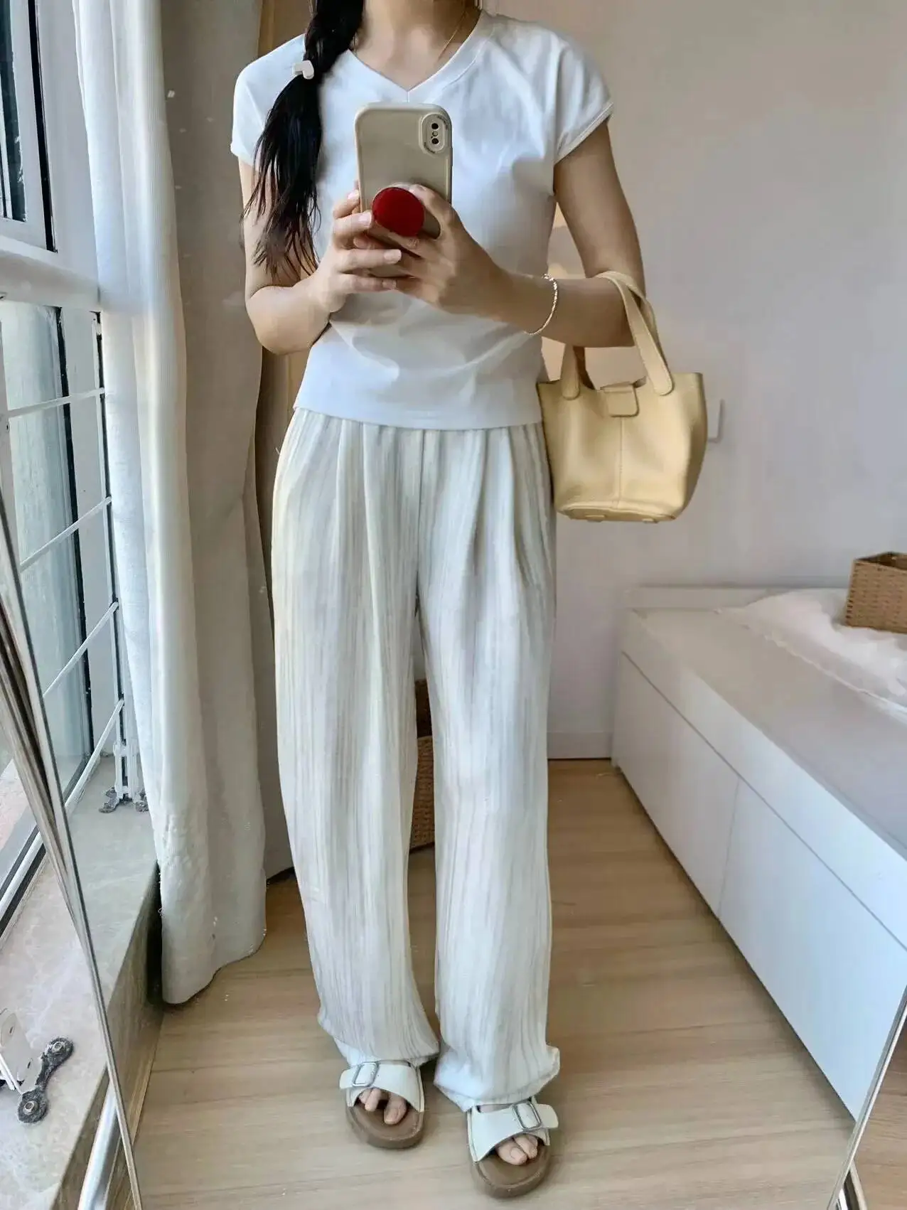 Lazy Style Pleated Zen Style Women's Pants Wide Leg Pants 2026 Summer High Waisted Draped Thin Loose Yamamoto Straight Y1SZ
Lazy Style Pleated Zen Style Women's Pants Wide Leg Pants 2026 Summer High Waisted Draped Thin Loose Yamamoto Straight Y1SZ