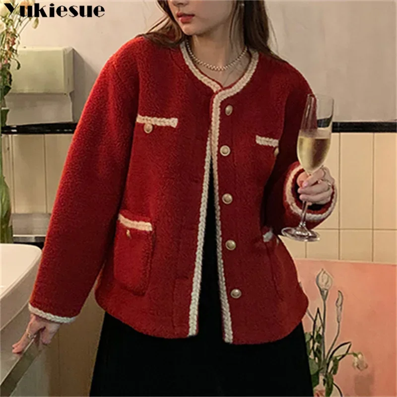 Women Coat 2023 Autumn Winter New Style Korean Edition Jacket Round Collar Long Sleeve Outerwear Korean Edition Ladies Coats
Women Coat 2023 Autumn Winter New Style Korean Edition Jacket Round Collar Long Sleeve Outerwear Korean Edition Ladies Coats