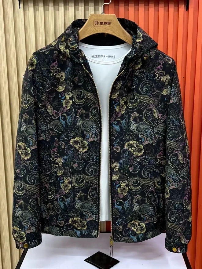 Spring New Men's Hooded Jaet High Quali Faionable Personali Youth Long Sve Zipper Closure Antimicrobial Outerwear
Spring New Men's Hooded Jaet High Quali Faionable Personali Youth Long Sve Zipper Closure Antimicrobial Outerwear