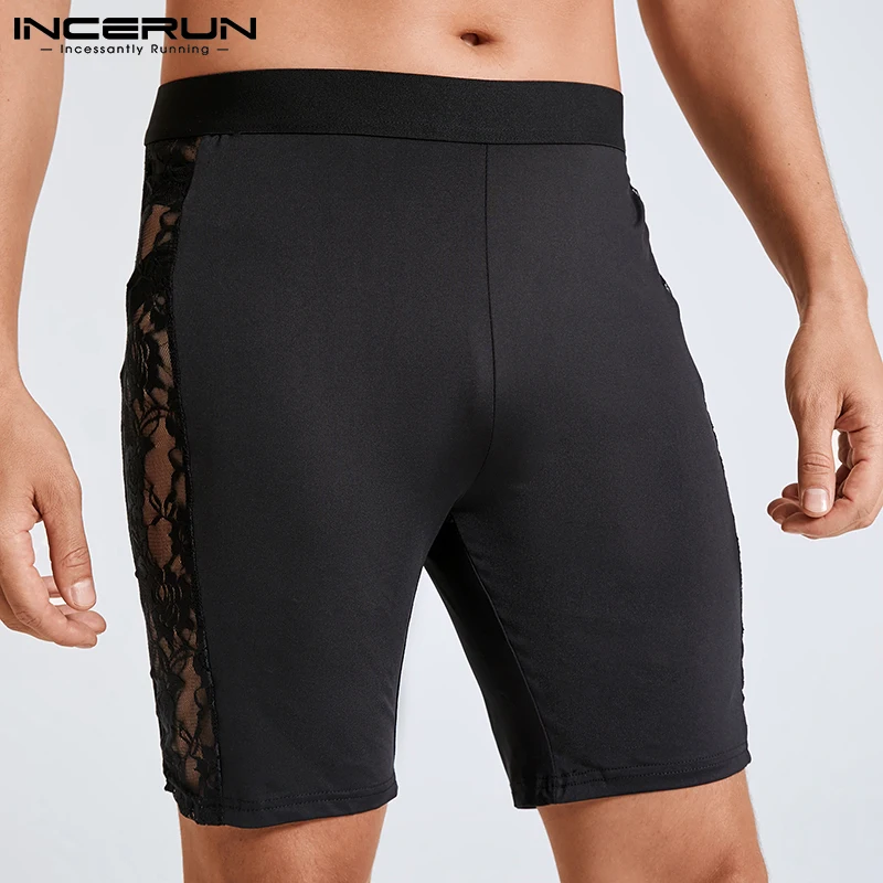 INCERUN Men Sleep Shorts Lace Mesh Patchwork See Through Homewear Summer Sexy Shorts 2025 Skinny Cozy Men Sleep Bottoms S-5XL
INCERUN Men Sleep Shorts Lace Mesh Patchwork See Through Homewear Summer Sexy Shorts 2025 Skinny Cozy Men Sleep Bottoms S-5XL