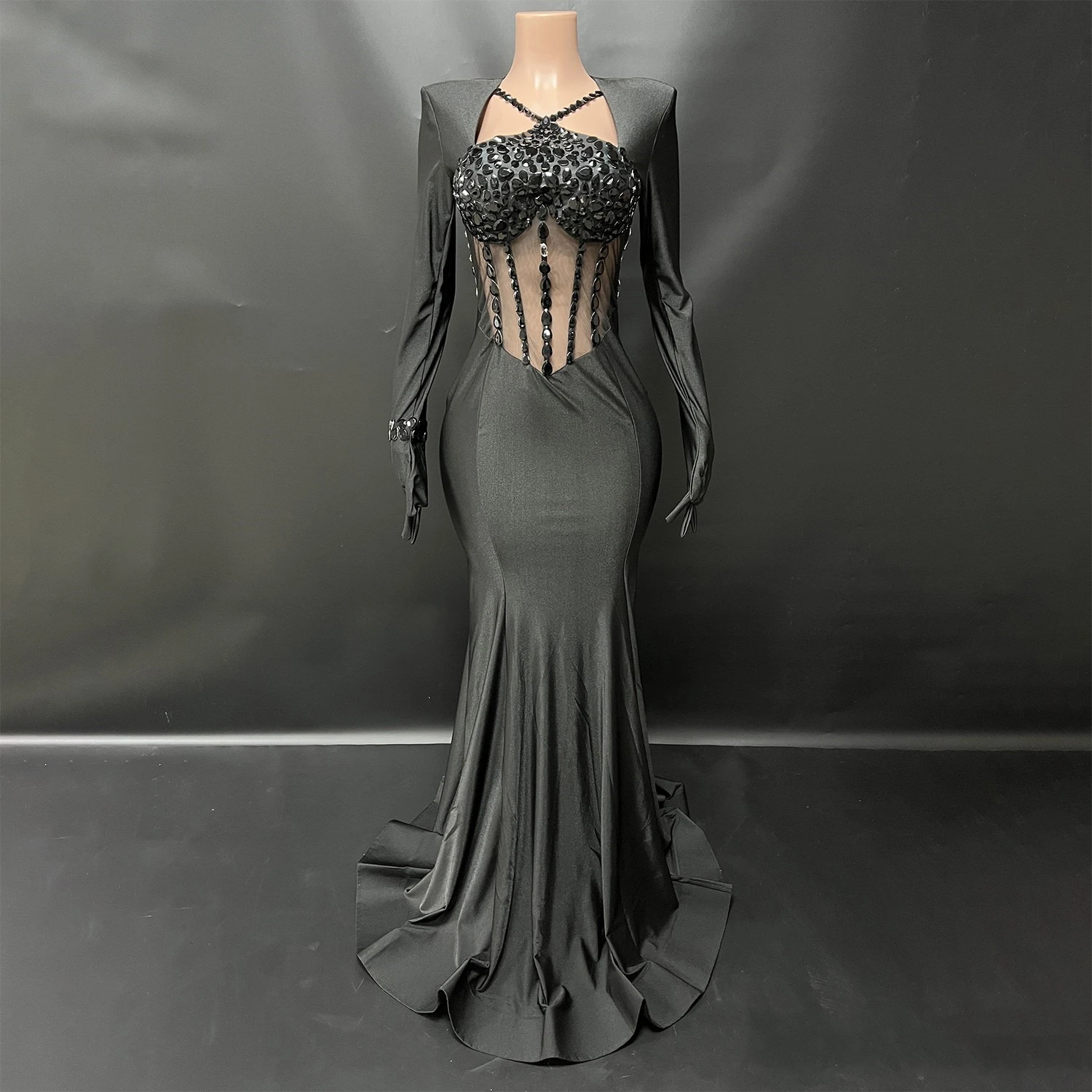 2025 Mesh Diamond Fishtail Trail Long Dress Nightclub Bar Dj Performance Stage Costumes Singer Gogo Dancers Clothes Wear DN21191
2025 Mesh Diamond Fishtail Trail Long Dress Nightclub Bar Dj Performance Stage Costumes Singer Gogo Dancers Clothes Wear DN21191