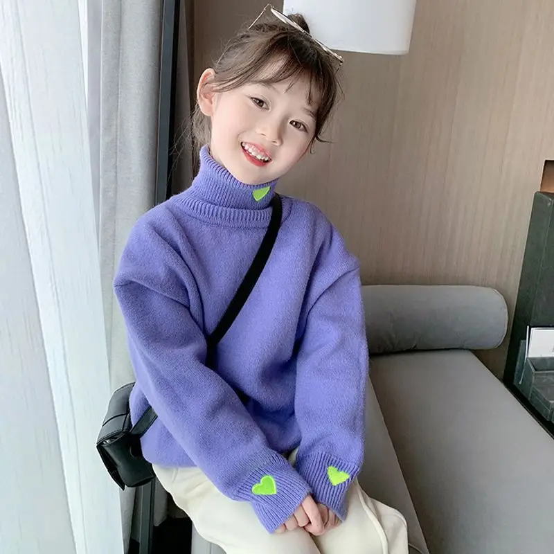 Girls Turtleneck Sweater 2022 New Winter Clothes Children's Winter Fleece Sweater Baby Thickened Bottoming Shirt Top
Girls Turtleneck Sweater 2022 New Winter Clothes Children's Winter Fleece Sweater Baby Thickened Bottoming Shirt Top