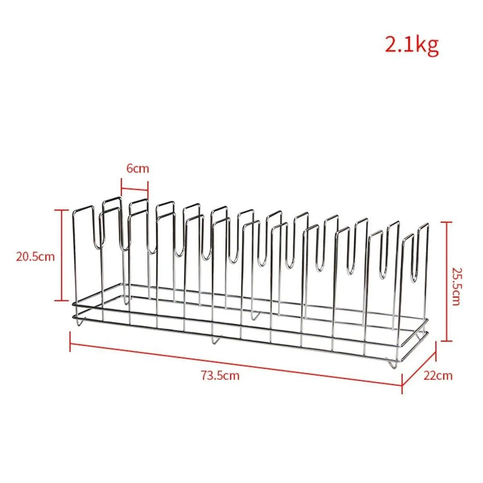 Metal Kitchen Storage Organizer Stainless Steel Pan Rack 12 Slot Bakeware Holder for Cabinet Storage Shelves
Metal Kitchen Storage Organizer Stainless Steel Pan Rack 12 Slot Bakeware Holder for Cabinet Storage Shelves