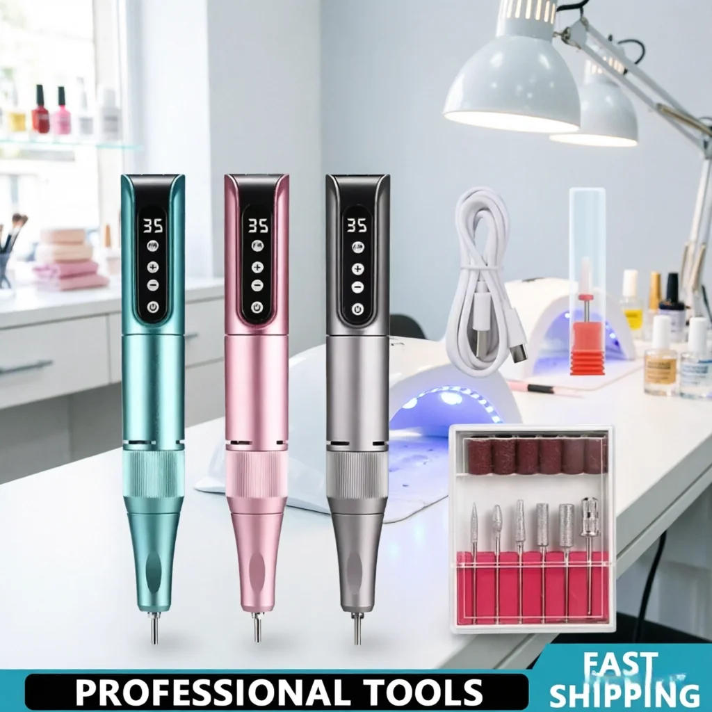 New Wireless Nail Drill Pen 35000RPM USB Rechargeable Portable Professional Salon Manicure Nail Drill Tool
New Wireless Nail Drill Pen 35000RPM USB Rechargeable Portable Professional Salon Manicure Nail Drill Tool