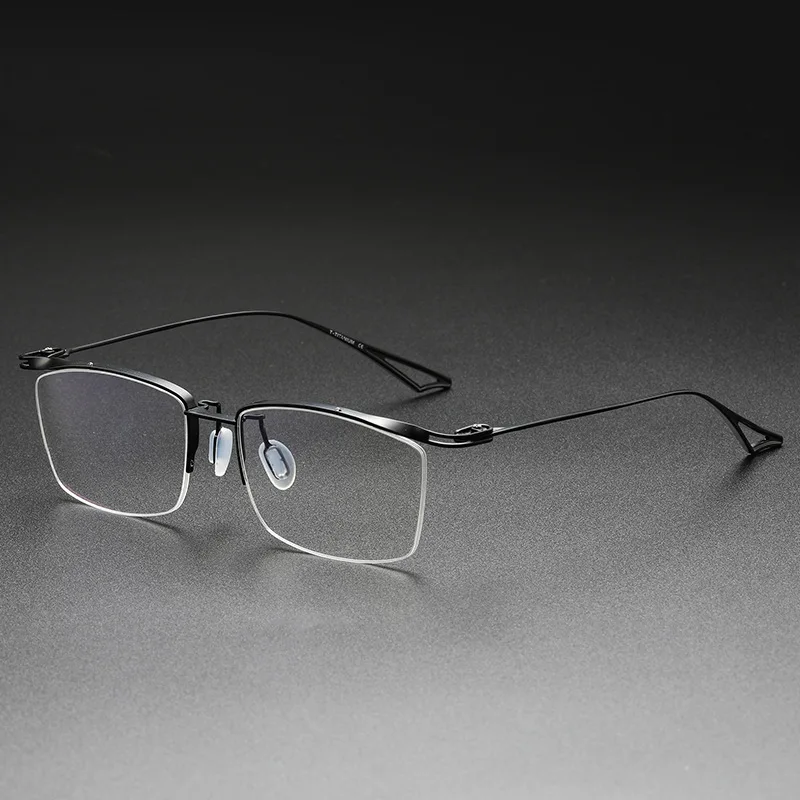 2023 New Arrival Luxury Brand Designer Men's Business Titanium Half Frame Glasses Formal Leisure Style Optical Myopia Eyeglasses
2023 New Arrival Luxury Brand Designer Men's Business Titanium Half Frame Glasses Formal Leisure Style Optical Myopia Eyeglasses