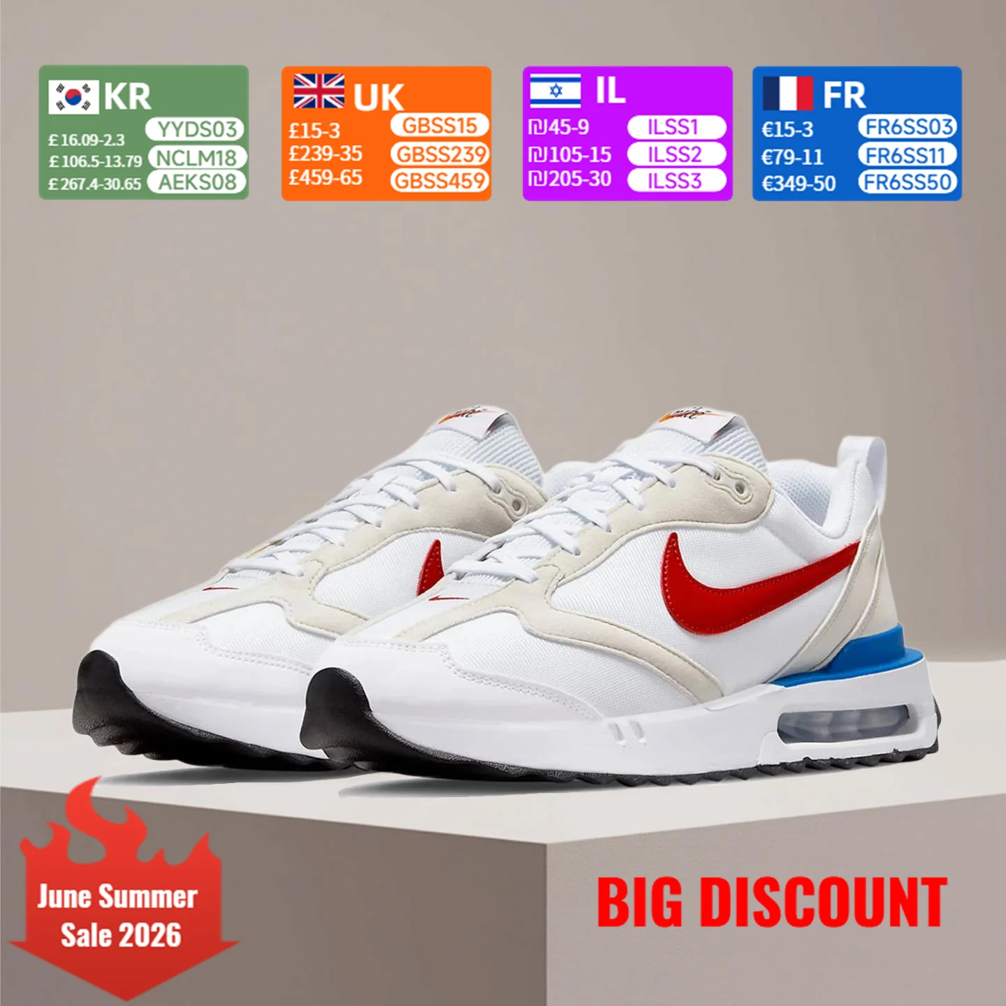 Nike Air Max Dawn Cushioning Comfort - Slip-Resistant, Durable, Stylish, Multi-Functional Running Shoes DM0013-100
Nike Air Max Dawn Cushioning Comfort - Slip-Resistant, Durable, Stylish, Multi-Functional Running Shoes DM0013-100