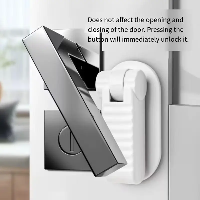 Child Safety Door Lever Lock Punch Free Universal Anti Open Handle with Hidden Button for Baby Proofing Multifunction Buckle
Child Safety Door Lever Lock Punch Free Universal Anti Open Handle with Hidden Button for Baby Proofing Multifunction Buckle