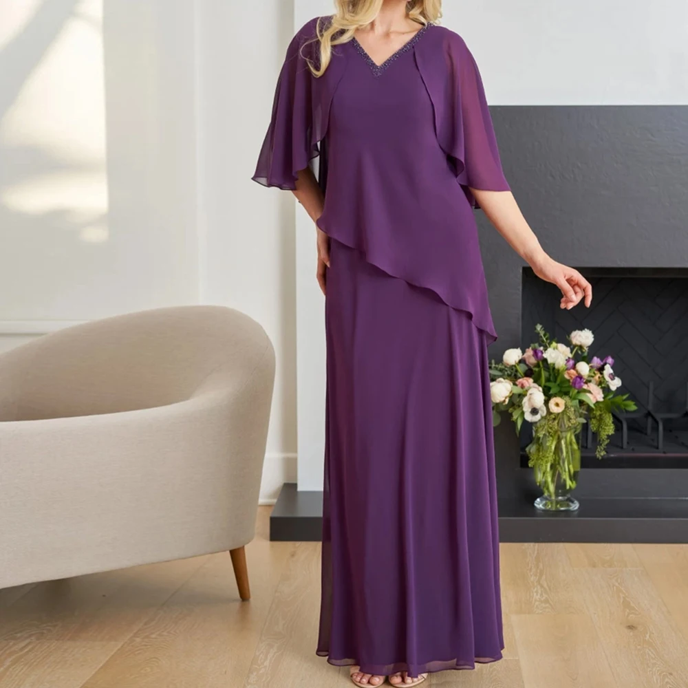 CustomizedSaudi Arabia Long Beaded Evening Gowns V-Neck Half Sleeves Ankle Length Chiffon Straight Zipper Back Bespoke Occasion
CustomizedSaudi Arabia Long Beaded Evening Gowns V-Neck Half Sleeves Ankle Length Chiffon Straight Zipper Back Bespoke Occasion