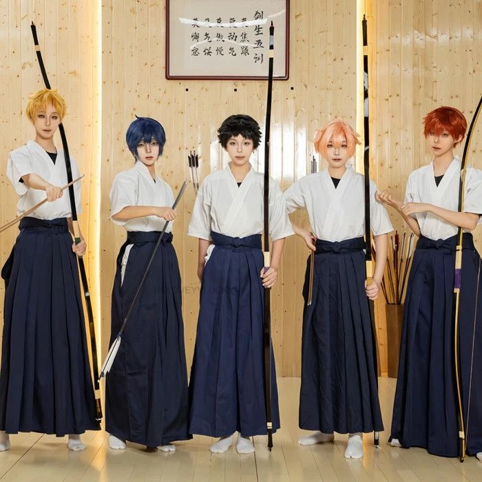 Japanese Men's Kimono Kendo Uniform Cosplay Costume High School Kendo Anime Cosplay Costume Men Kimono Robe Set
Japanese Men's Kimono Kendo Uniform Cosplay Costume High School Kendo Anime Cosplay Costume Men Kimono Robe Set