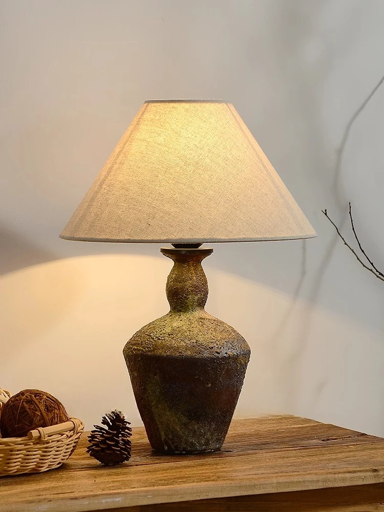 Wabi-**** wind table lamp retro homestay antique ornaments living room bedroom zen simple Japanese decorative clay pot bedside l
Wabi-**** wind table lamp retro homestay antique ornaments living room bedroom zen simple Japanese decorative clay pot bedside l
