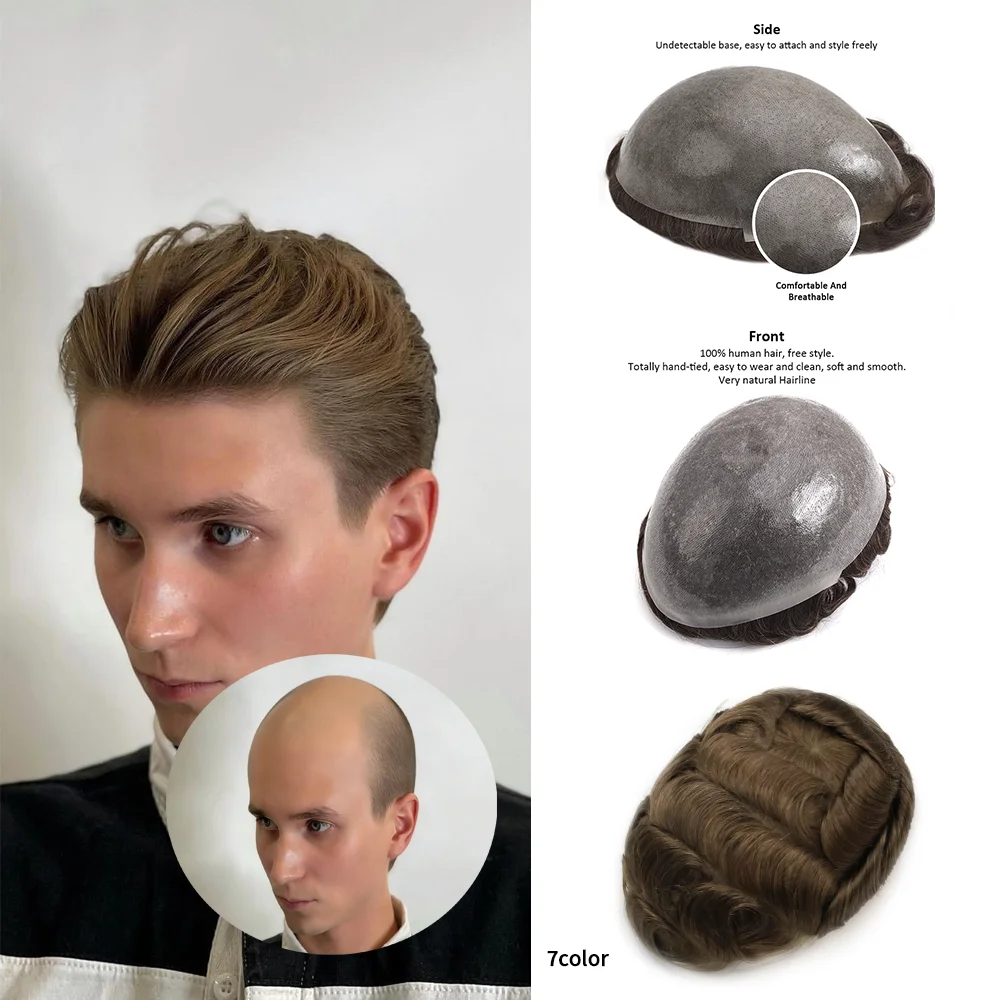 Мужские парики из натуральных кудрявых волос, ультратонкая основа из полиуретана 0,03 мм, мужской парик с узлами, натуральный цвет
Мужские парики из натуральных кудрявых волос, ультратонкая основа из полиуретана 0,03 мм, мужской парик с узлами, натуральный цвет