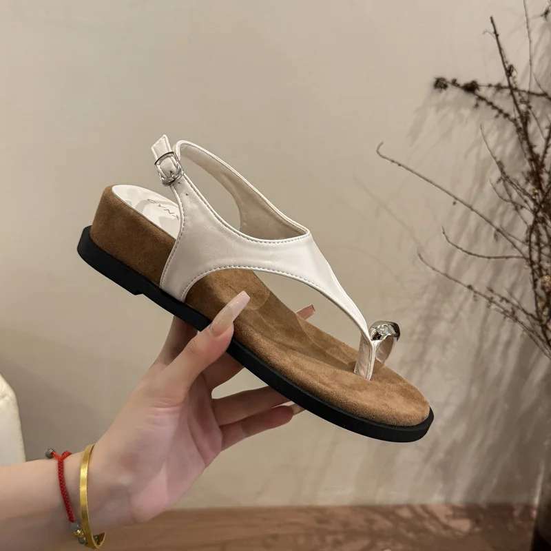 2026 New Summer Women Retro Roman Sandals Wedge Heel Toe Loop Shoes With Metal Buckle Stylish Design Footwear
2026 New Summer Women Retro Roman Sandals Wedge Heel Toe Loop Shoes With Metal Buckle Stylish Design Footwear