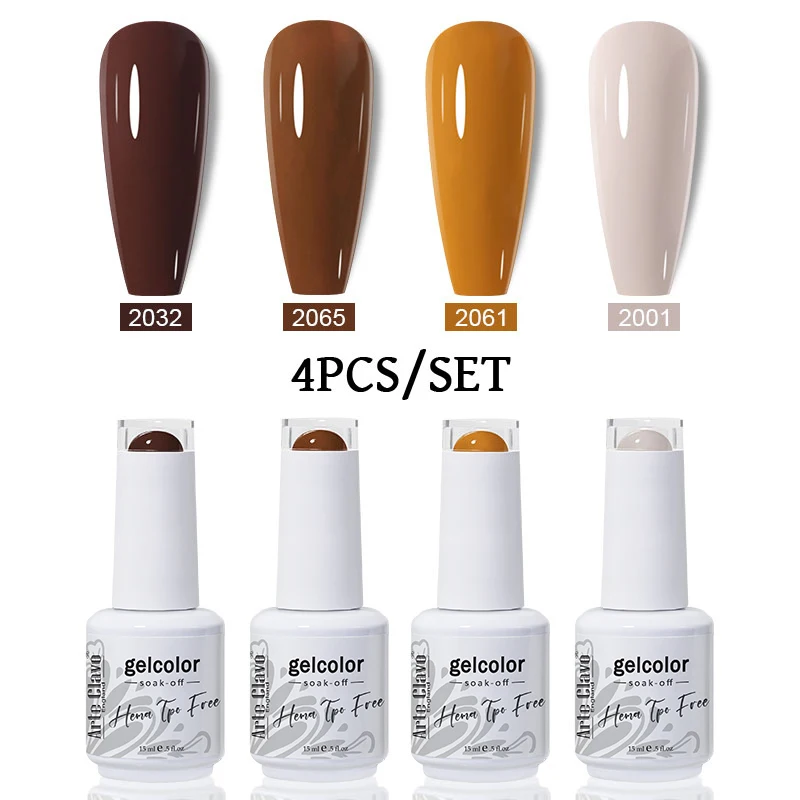ArteClavo 4pcs Gel Nail Polish Set HEMA TPO FREE Nail For Manicure Nail Polishes Kit Vernis Semi Permanent UV&LED Lamp Nails Kit
ArteClavo 4pcs Gel Nail Polish Set HEMA TPO FREE Nail For Manicure Nail Polishes Kit Vernis Semi Permanent UV&LED Lamp Nails Kit