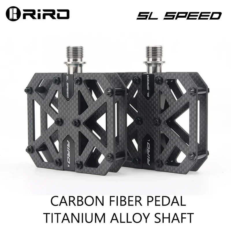 RIRO Carbon Bicycle Pedal 3 Bearing Mtb Pedals Titanium Alloy Shaft Road Mountain Bike Pedal Ultralight Carbon Fiber Bike Pedals
RIRO Carbon Bicycle Pedal 3 Bearing Mtb Pedals Titanium Alloy Shaft Road Mountain Bike Pedal Ultralight Carbon Fiber Bike Pedals