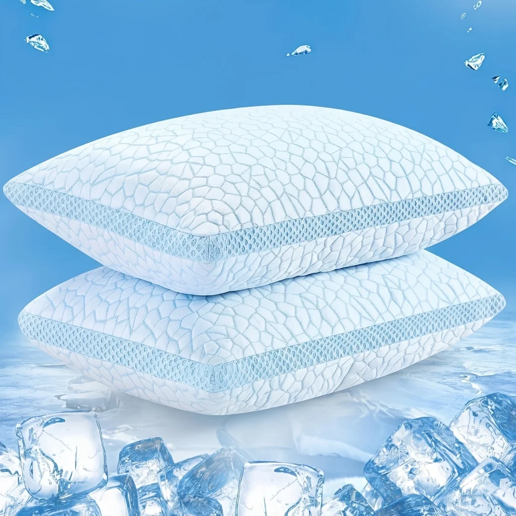 Ultra Cooling Bamboo Pillow - Breathable Pentagonal Mesh Support - High-End Bedding - Ergonomic Soft Sleeping Pillow for Hot Sleepers
Ultra Cooling Bamboo Pillow - Breathable Pentagonal Mesh Support - High-End Bedding - Ergonomic Soft Sleeping Pillow for Hot Sleepers