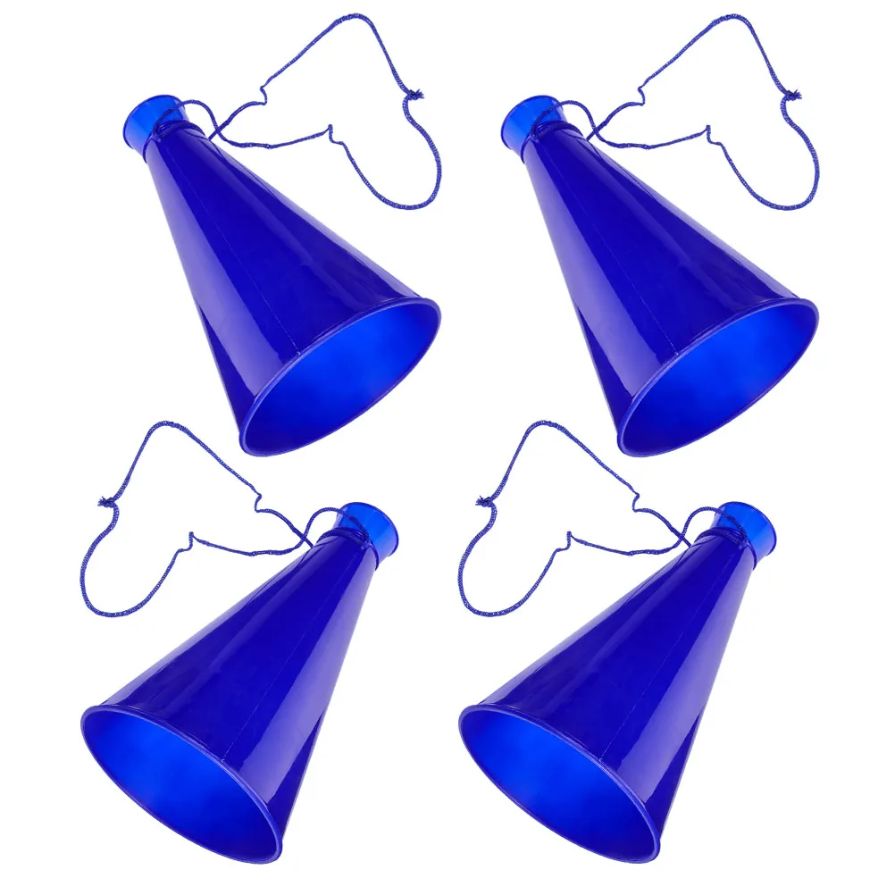 4 Pcs Cheering Horn Megaphone Plastic Trumpet Football Birthday Blowers Noisemakers 
4 Pcs Cheering Horn Megaphone Plastic Trumpet Football Birthday Blowers Noisemakers