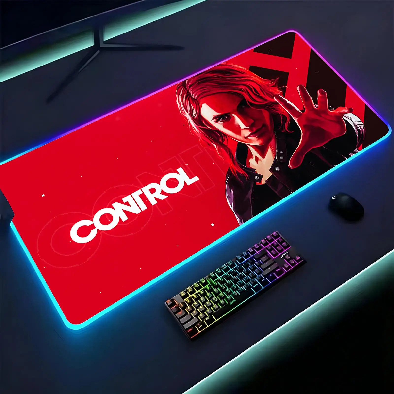 Mouse Pad Large RGB backlit esports gaming mouse pad, smooth soft cloth surface, LED luminous extended desk mat Control
Mouse Pad Large RGB backlit esports gaming mouse pad, smooth soft cloth surface, LED luminous extended desk mat Control