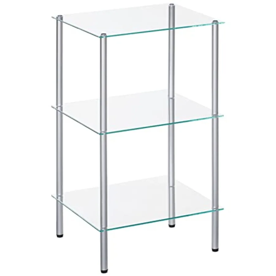 HOOBRO Glass Shelf, 3 Tier Bathroom Standing Shelf Unit, Tempered Glass Shelving Stand for Small Space, Perfume Stand Organizer
HOOBRO Glass Shelf, 3 Tier Bathroom Standing Shelf Unit, Tempered Glass Shelving Stand for Small Space, Perfume Stand Organizer