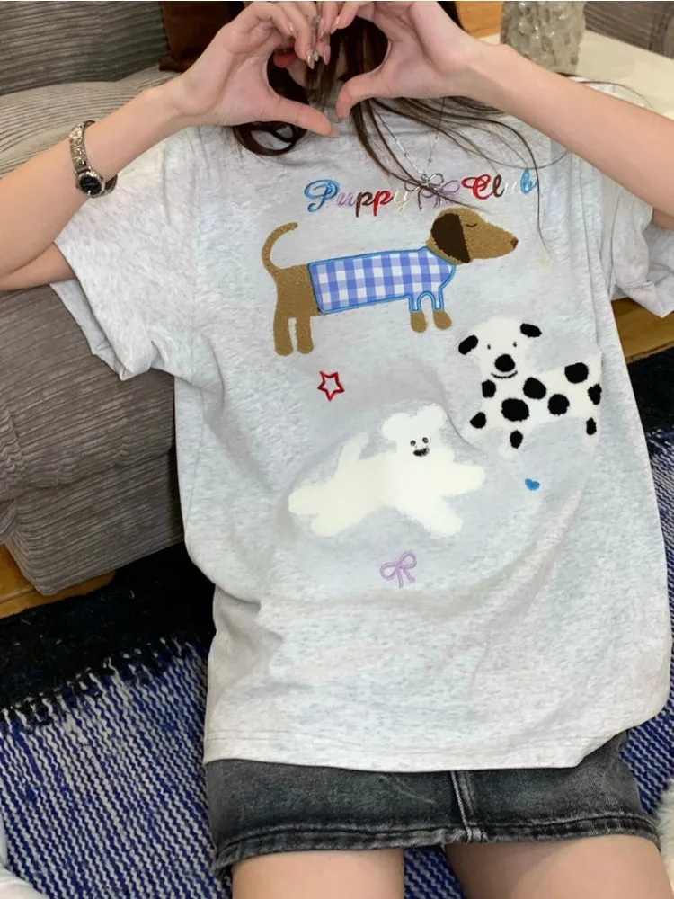 Deeptown Japanese Style Cute Grey T-shirts Women Harajuku Streetwear Cartoon Short Sleeve Tees Y2k Vintage Loose Oversized Tops
Deeptown Japanese Style Cute Grey T-shirts Women Harajuku Streetwear Cartoon Short Sleeve Tees Y2k Vintage Loose Oversized Tops