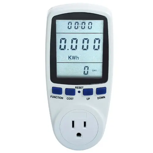 Electricity Monitor Power Meter Plug Home Energy Watt Volt Amps KWH Consumption Analyzer with Digital LCD Display
Electricity Monitor Power Meter Plug Home Energy Watt Volt Amps KWH Consumption Analyzer with Digital LCD Display
