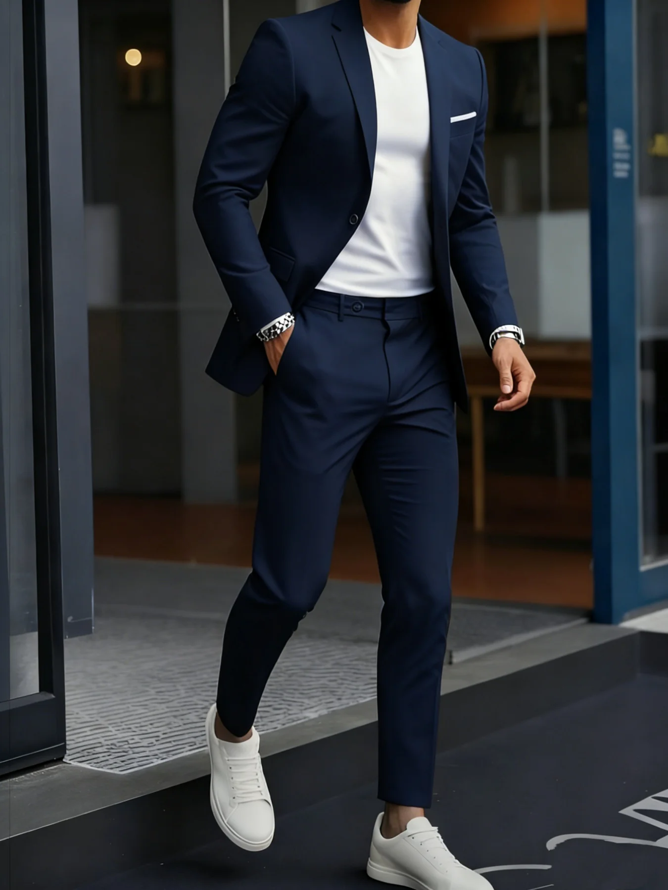 2pcs Men's Modern Suit Set, Tailored Jacket & Trousers, Fashion Outfit for Wedding, Party And Formal Occasion
2pcs Men's Modern Suit Set, Tailored Jacket & Trousers, Fashion Outfit for Wedding, Party And Formal Occasion